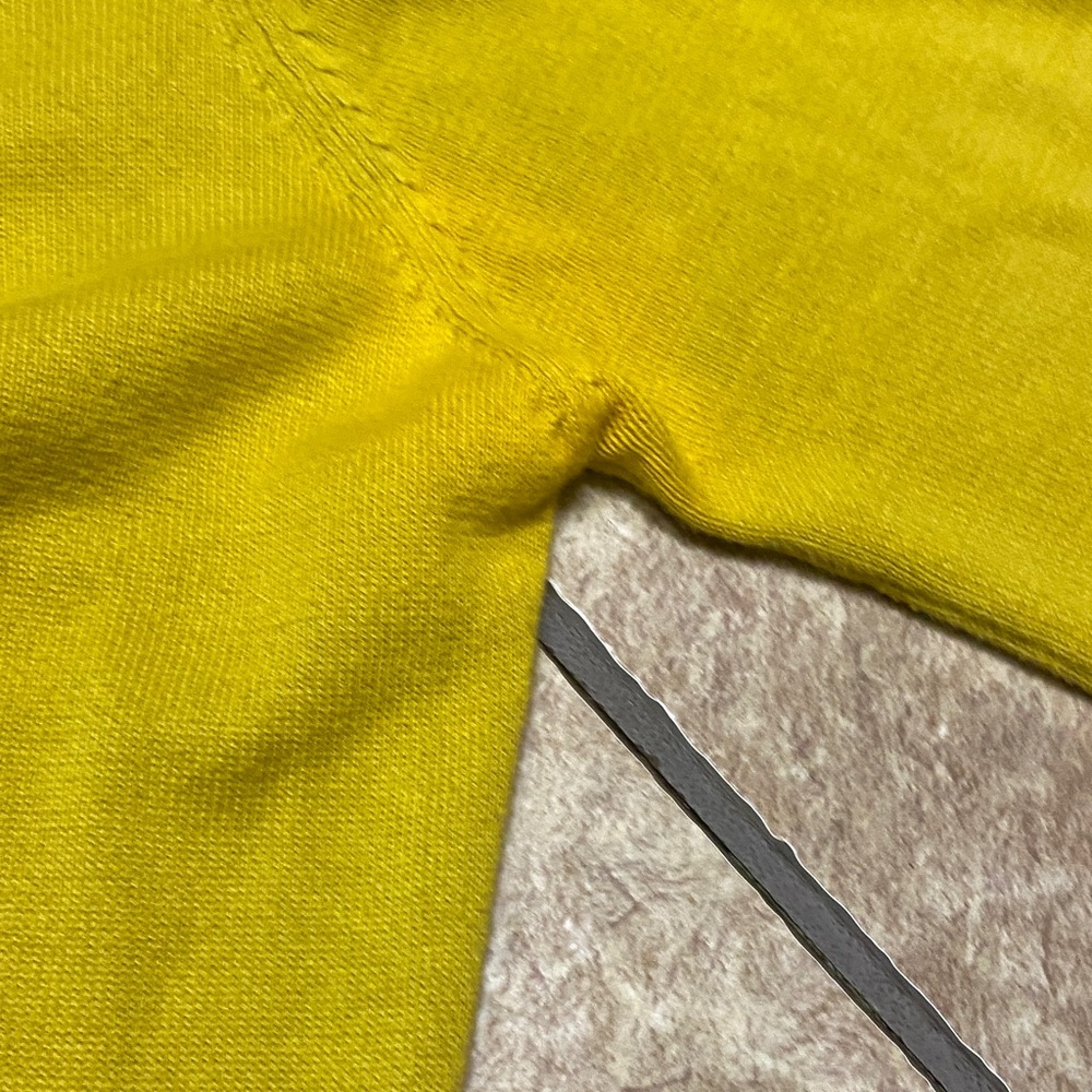 Tabitha Mustard Yellow Small V-neck Button Front Cardigan Sweater Fall - Picture 12 of 12